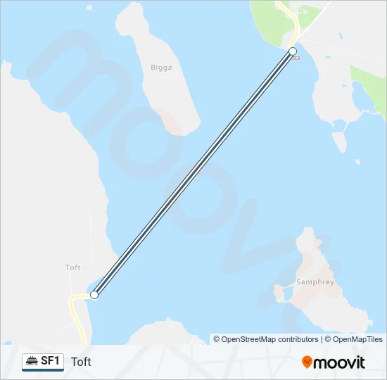 SF1 Ferry Line Map