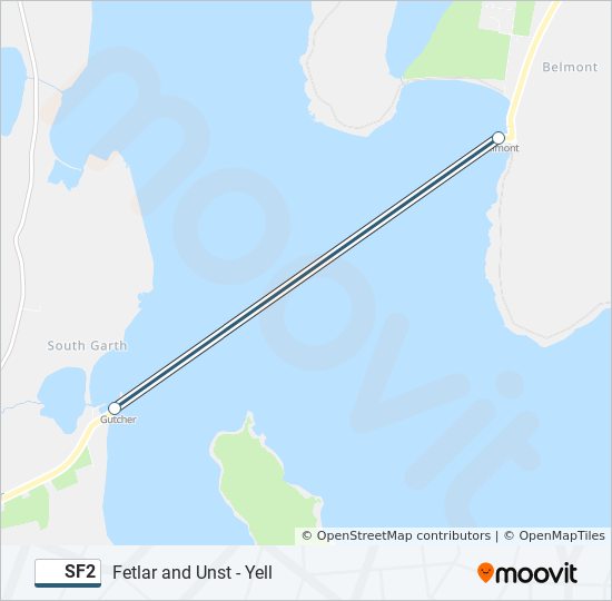 SF2 ferry Line Map