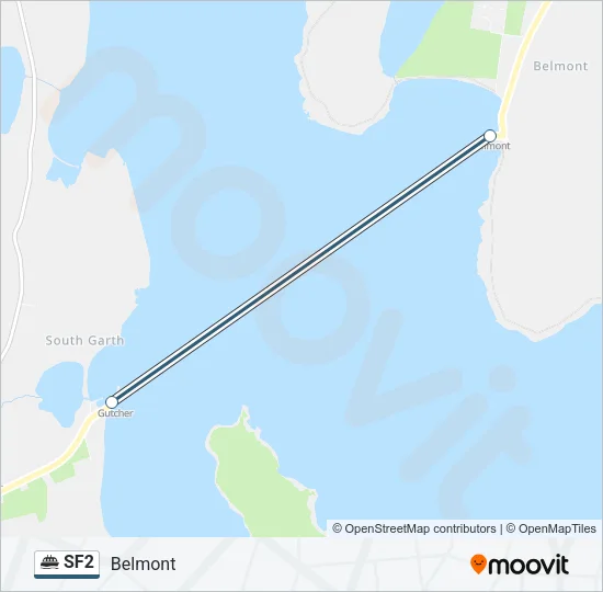 SF2 Ferry Line Map