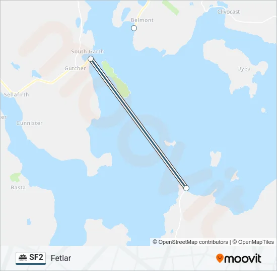 SF2 Ferry Line Map