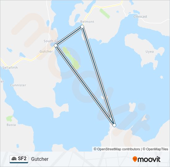 SF2 Ferry Line Map