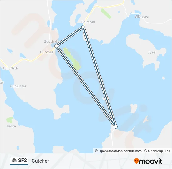 SF2 Ferry Line Map