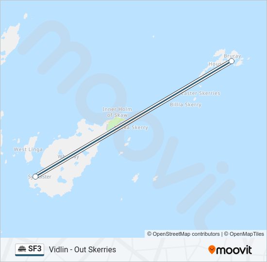 SF3 Ferry Line Map