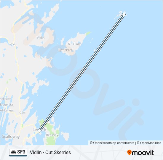 SF3 Ferry Line Map