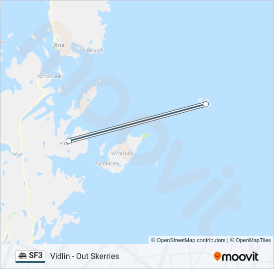 SF3 Ferry Line Map