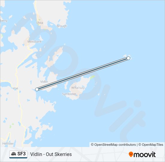 SF3 Ferry Line Map
