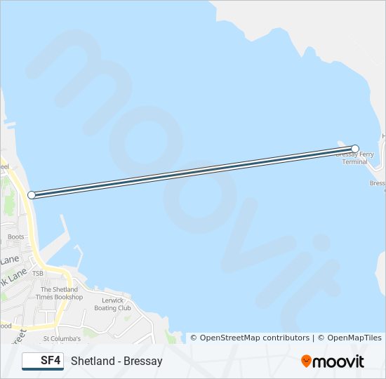 SF4 ferry Line Map
