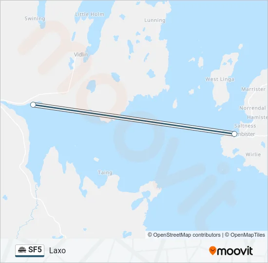 SF5 Ferry Line Map