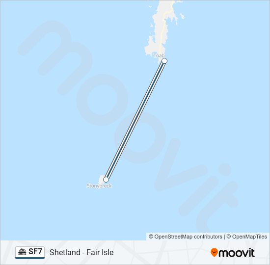 SF7 ferry Line Map