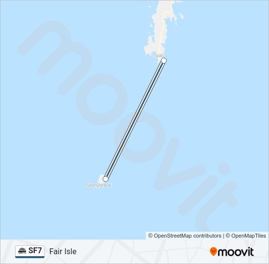 SF7 Ferry Line Map