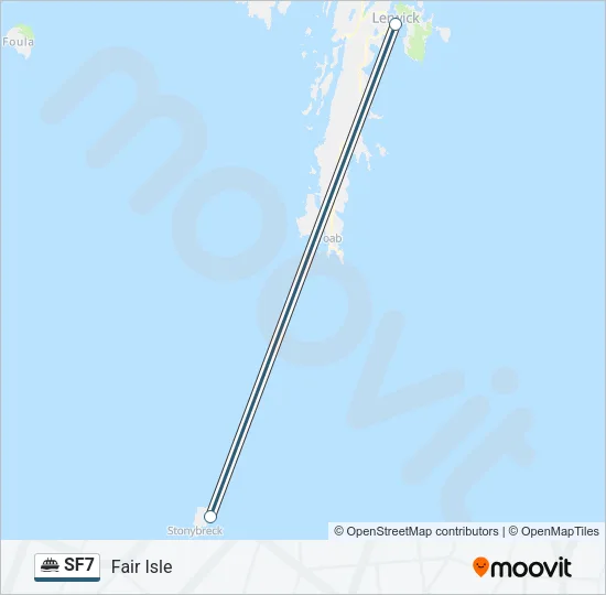 SF7 Ferry Line Map
