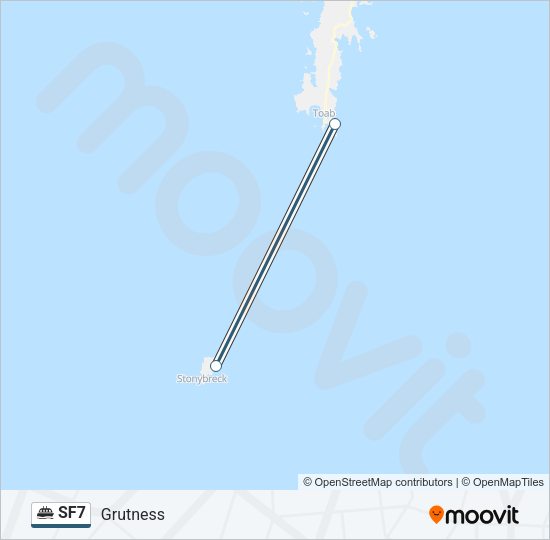 SF7 Ferry Line Map