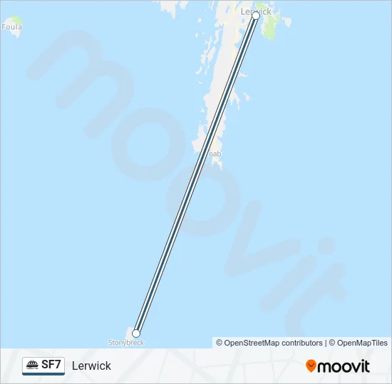 SF7 Ferry Line Map