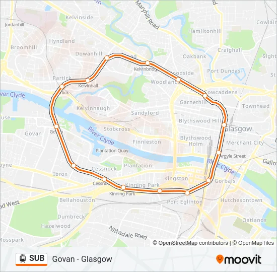 SUB Light Rail Line Map