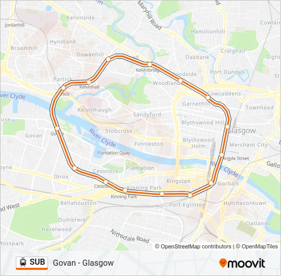 SUB Light Rail Line Map