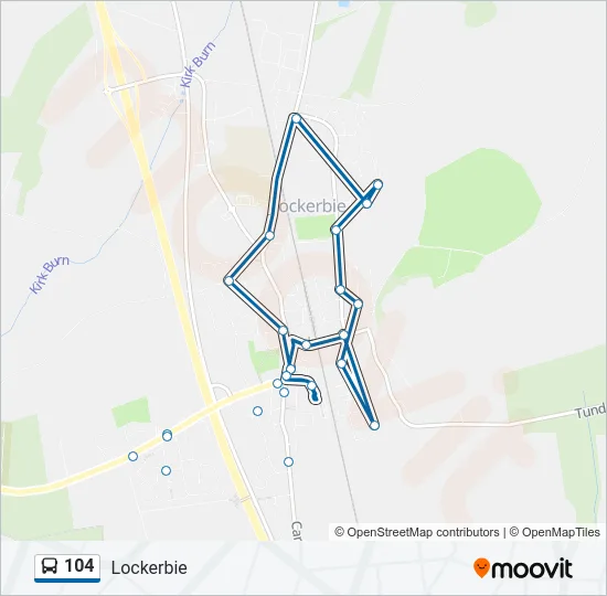 104 Bus Line Map