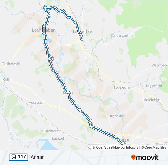 117 Bus Line Map