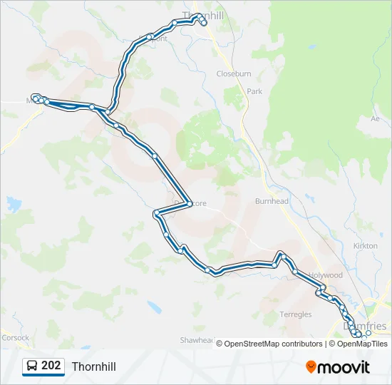 202 Bus Line Map