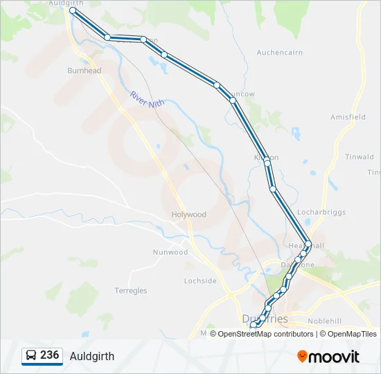 236 Bus Line Map