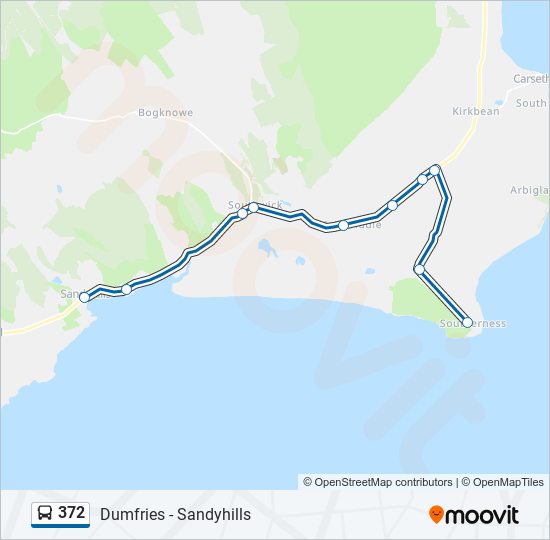372 Route: Schedules, Stops & Maps - Southerness (Updated)