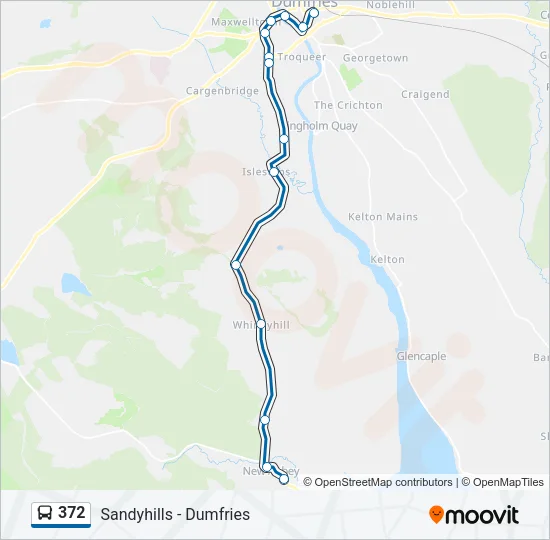 372 Bus Line Map