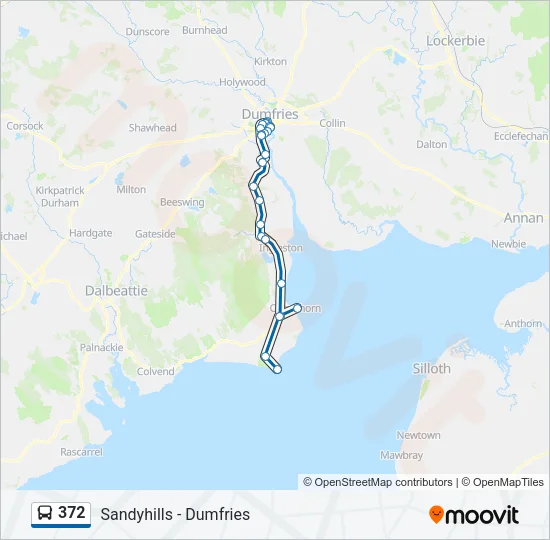 372 Bus Line Map
