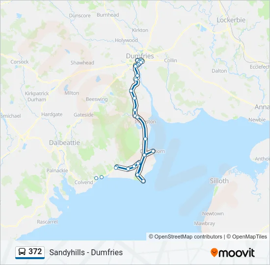 372 Bus Line Map
