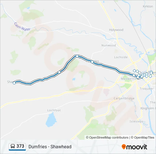 373 Bus Line Map