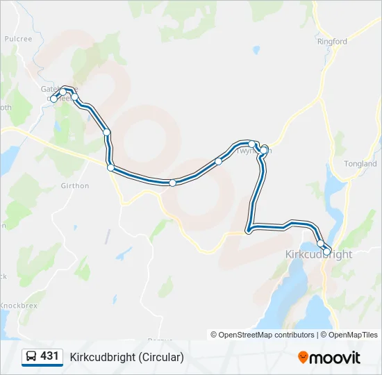 431 Bus Line Map
