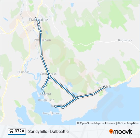 372A bus Line Map