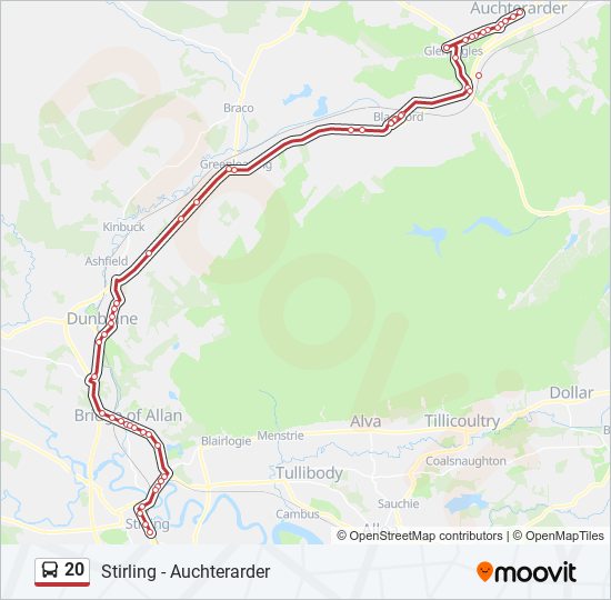 20 Route Schedules, Stops & Maps Auchterarder (Updated)