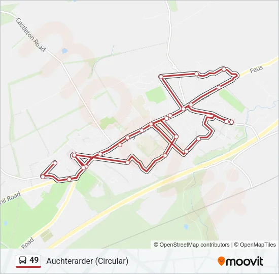 49 Bus Line Map
