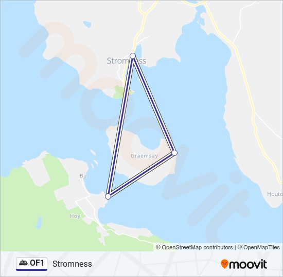 OF1 Ferry Line Map