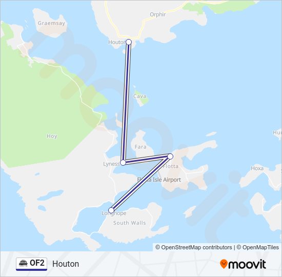 OF2 Ferry Line Map