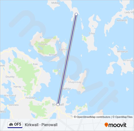 OF5 Ferry Line Map