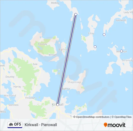 OF5 Ferry Line Map