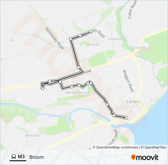 M3 Bus Line Map
