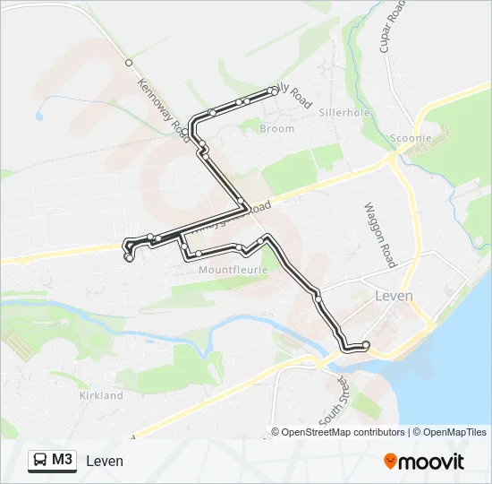 M3 Bus Line Map