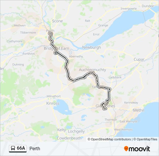 66A Bus Line Map