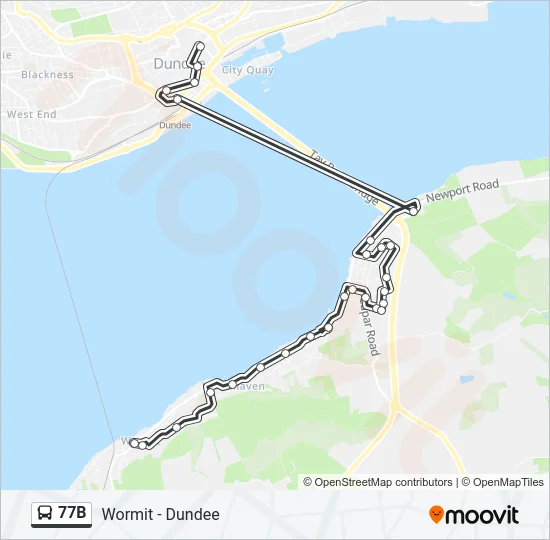 77B Bus Line Map
