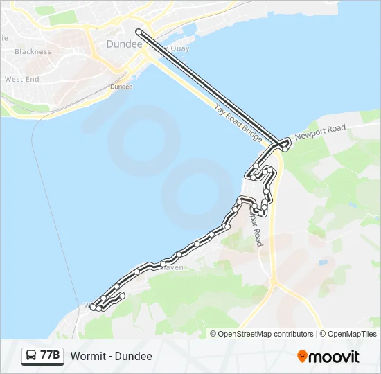 77B Bus Line Map