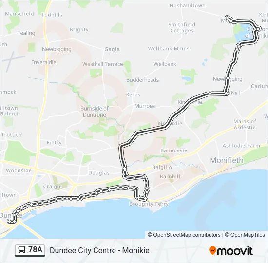 78A Bus Line Map
