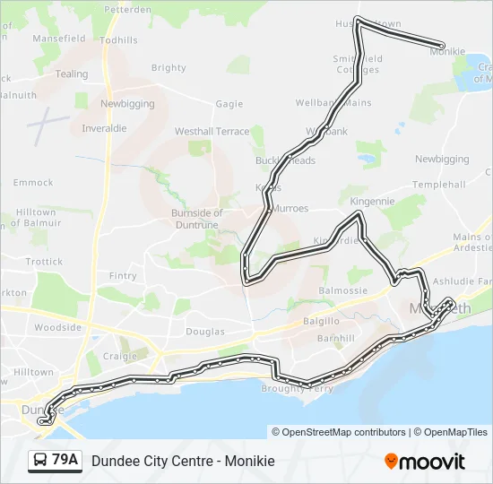 79A Bus Line Map