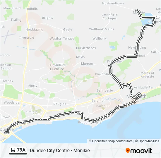 79A Bus Line Map