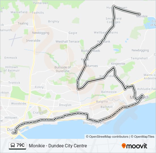 79C Bus Line Map