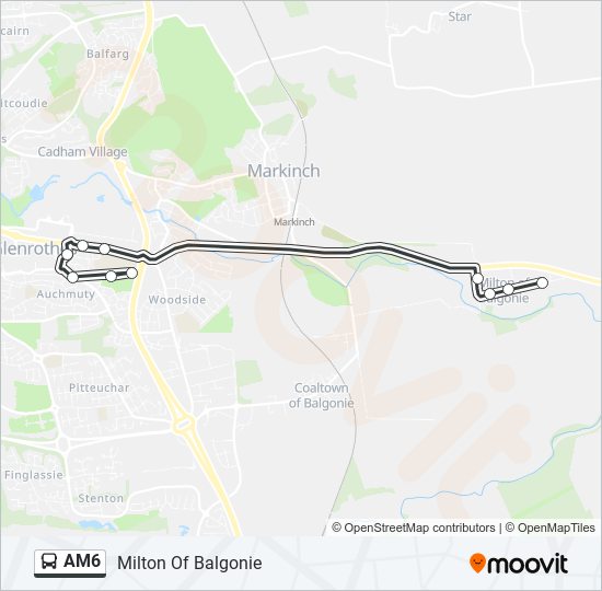 AM6 Bus Line Map