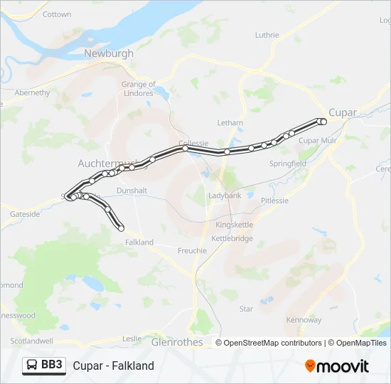 BB3 Bus Line Map