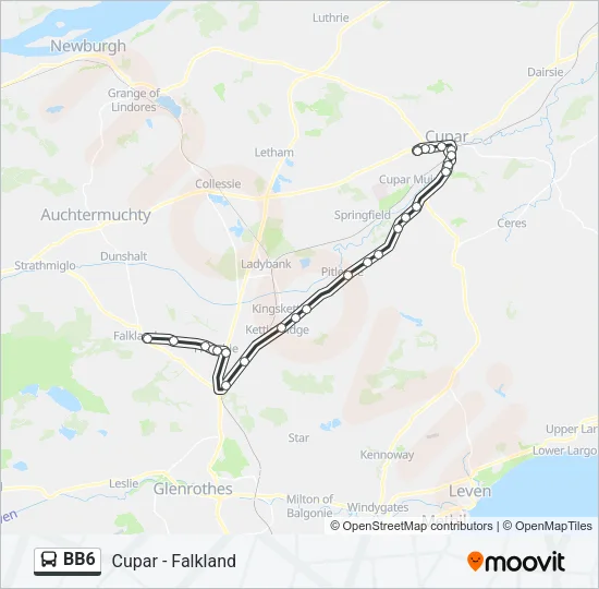 BB6 Bus Line Map