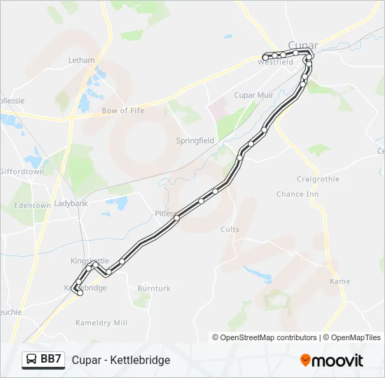BB7 Bus Line Map