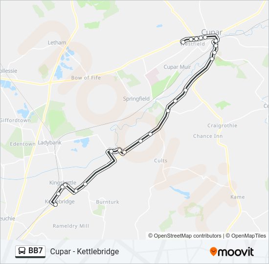 BB7 Bus Line Map
